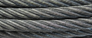 lina stalowa z hakiem HS - 6mm x 30m 2,60t 6x19