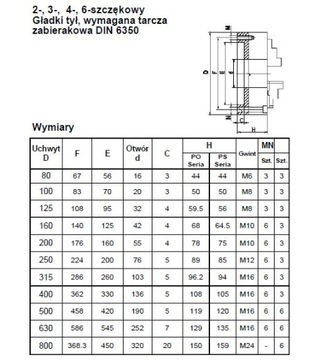 3-КУЛАКОВЫЙ ТОКАРНЫЙ ПАТРОН 100 мм 5200 об/мин СТАЛЬ