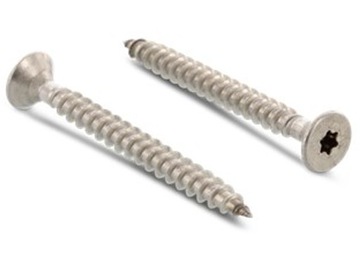 ВИНТЫ ДЛЯ ДЕРЕВА TORX 5x30, НЕРЖАВЕЮЩИЕ, 100 ШТ, МЕБЕЛЬ