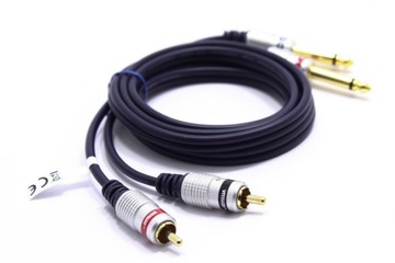 КАБЕЛЬ 2x JACK 6.3 MONO 2X RCA VITALCO MK50 7,5м