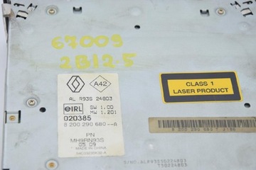 CD-ЧЕЙНДЖЕР RENAULT 8200290680A