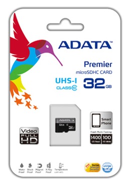 ADATA karta pamięci 32GB MICROSD SDHC CLASS 10 UHS + CZYTNIK