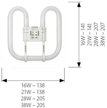 świetlówka GR10q 28W 4P PLQ PL-Q 2D28 3500K 927939383540