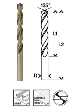 СВЕРЛО ПРОЧНОЕ КОБАЛЬТОВОЕ HSS-Co 1,0/12/34 мм BOSCH 2608585838