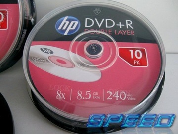 Диски HP DVD+R DL 8,5 ГБ данных МУЗЫКА игры ФИЛЬМЫ c.10