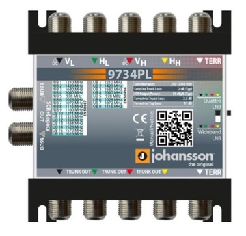 Мультипереключатель Unicable II 5/2 Johansson 9734PL 2 SCR