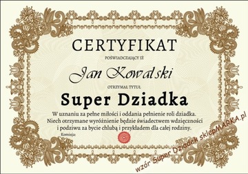 Super Dziadek - Prezent - DZIEŃ dla DZIADKA nr 41