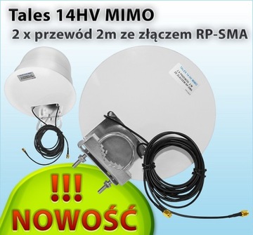 Всенаправленная антенна TALES MIMO 14 В 2,4 ГГц 2x 2 м RP-SMA