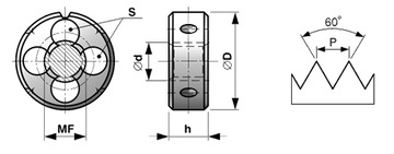 Штамп MF M7x0,75 HSS DIN-EN 22 568