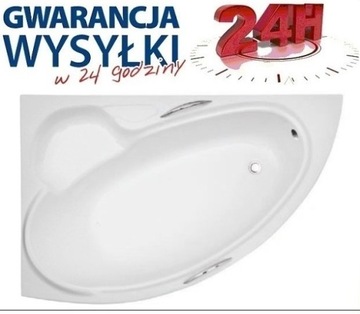 УГЛОВАЯ ВАННА PMD BIANKA 150x95 КОРПУС СИФОНА НА НОЖКАХ