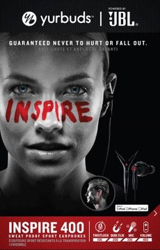 JBL YURBUDS INSPIRE 400 ЖЕНСКИЕ СПОРТИВНЫЕ НАУШНИКИ