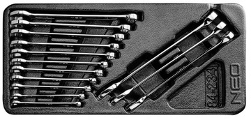 NEO WKŁAD KLUCZE PŁASKO OCZKOWE 6-19 MM 84-234