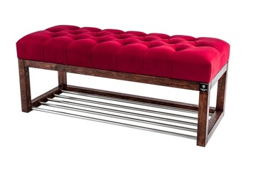 120 Производитель Красная стеганая скамья EMRA WOOD