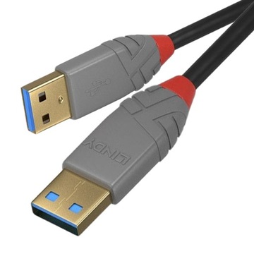 Lindy 36752 Кабель USB-A 2 м черный