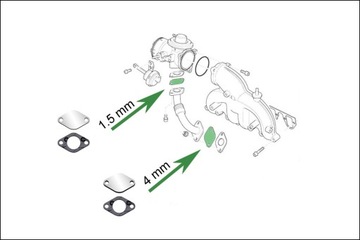 Заглушки EGR 1.4 1.9TDi SKODA Fabia Octavia Superb