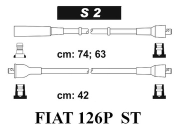 тросы провода зажигания FIAT 126P Sentech S2