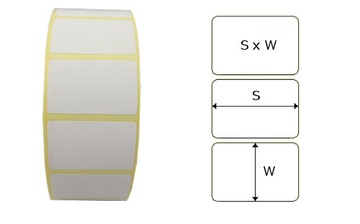 Термоэтикетки 32х20мм / 80 тыс. для Zebra Sato