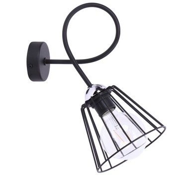 Lampa Ścienna Kinkiet Retro Chrom LOFT Z Drutu