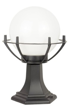 Lampa ogrodowa, parkowa wys. 39 cm, kula fi 20 lampa z aluminium