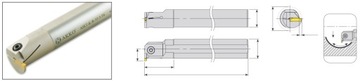 AKKO AIKT K-L 20 2 T4 Нож с крюком MGMN 200 пластина