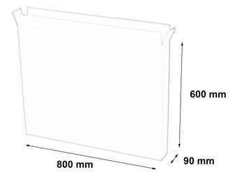 ТЕЛЕСКОПИЧЕСКАЯ КОРОБКА А3 ДЛЯ КАРТИН 800х90х600 10 шт.