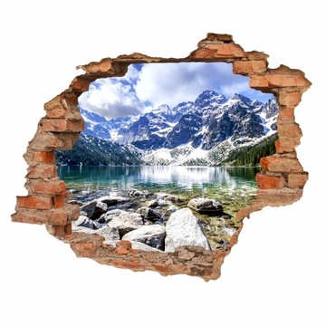 3D наклейки на стену Дыра в стене 115