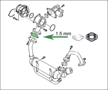 Заглушка EGR 1.9 2.0 TDi VW Jetta Touran Vento T5