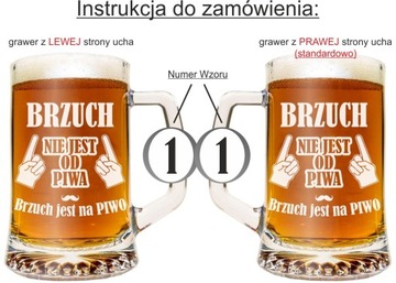 Kufel Piwo Dzień Ojca Taty Urodziny Grawer Prezent