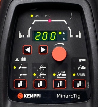 Сварочный аппарат KEMPPI Minarctig EVO 200, инверторный цилиндр, переходник, держатель TX, 8 м