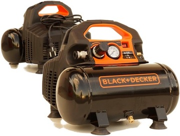 БЕЗМАСЛЯНЫЙ КОМПРЕССОР BLACK+DECKER 6л 0.5л.с. 8бар