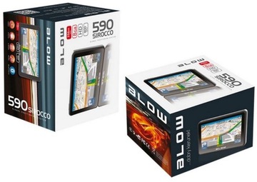 BLOW NAVIGATION GPS590 5-ДЮЙМОВЫЙ ЭКРАН КАРТЫ ЕВРОПЫ PL