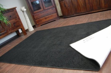 DYWAN 150x350 TRENDY czarny jednolity @64144