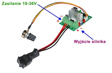 Регулятор скорости двигателя 36 В, 5 А меняет направление