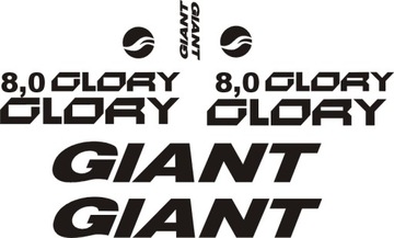 Черные наклейки GIANT GLORY 4-10R РАЗНЫЕ ЦВЕТА