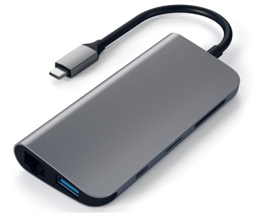 Мультимедийный адаптер Satechi Type-C Multimedia Aluminium USB-C «серый космос»