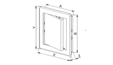 AWENTA INVISION DOOR DT18 250x330 КРЫШКА