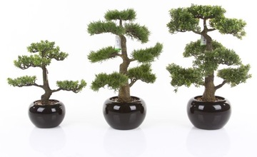 Высокое искусственное дерево BONSAI PINE 125 см, большое дерево бонсай, ствол сосны