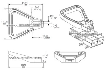 РУЧКА КРЕПЛЕНИЕ РУЧКИ ANDERSON SB175A SB350A