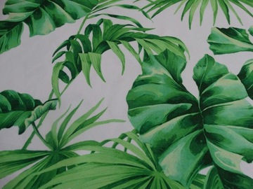 MG ZASŁONA PALMA LIŚCIE MONSTERA 150X250cm