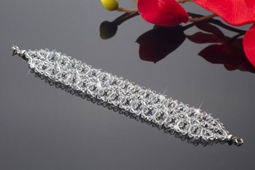 свадебный комплект SWAROVSKI элементы СЕРЕБРЯНЫЕ кристаллы