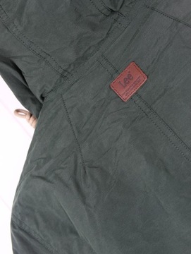 LEE HOODED PARKA KHAKI GREEN KURTKA KAPTUR _ S