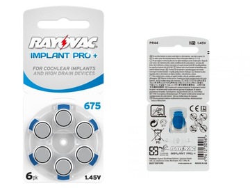 Rayovac 30szt Baterie Implant PRO+ 675 (Cochlear)