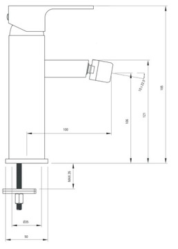 DEANTE ANEMON BCZ W310 БИДЕ FACTER БЕЛЫЙ/CHR