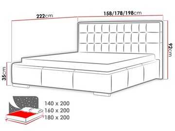 Vento BED 160х200 – современная КРОВАТЬ для спальни