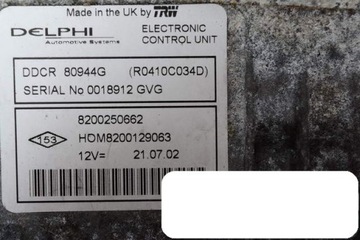 фото thumb №3, Бортовий комп'ютер renault clio r0410c034d 8200250662 опис