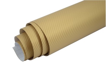 ЗОЛОТАЯ УГЛЕРОДНАЯ ФОЛЬГА CARBON 3D GOLD 50 x 152 см