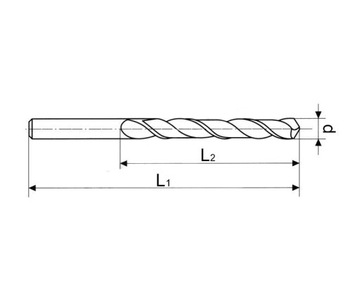 WIERTŁO DO METALU DŁUGIE FI 10.5 BIAŁE 10.5x430mm