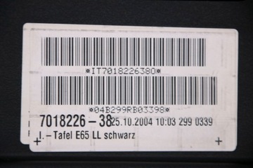 фото thumb №7, Bmw e65 приборная панель приборная консоль czarna оригинал