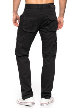 БРЮКИ-КАРГО МУЖСКИЕ STANLEY JEANS, ЧЕРНЫЕ - 108см/L33