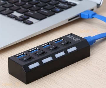 USB 3.0 HUB АКТИВНЫЙ РАЗДЕЛИТЕЛЬ 4 порта + блок питания